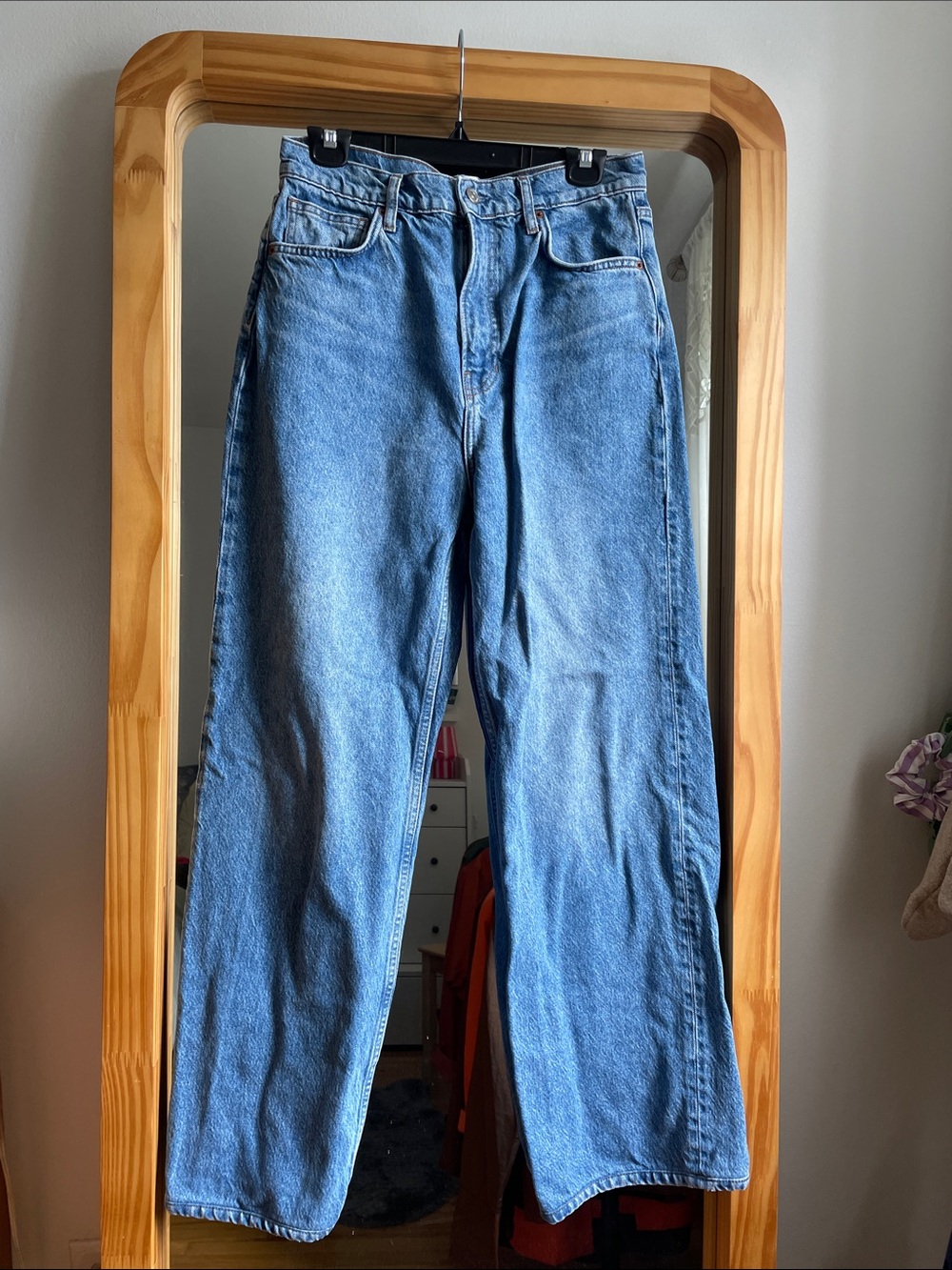 Reformation cary high rise slouchy straight jean - Picture 3 of 7